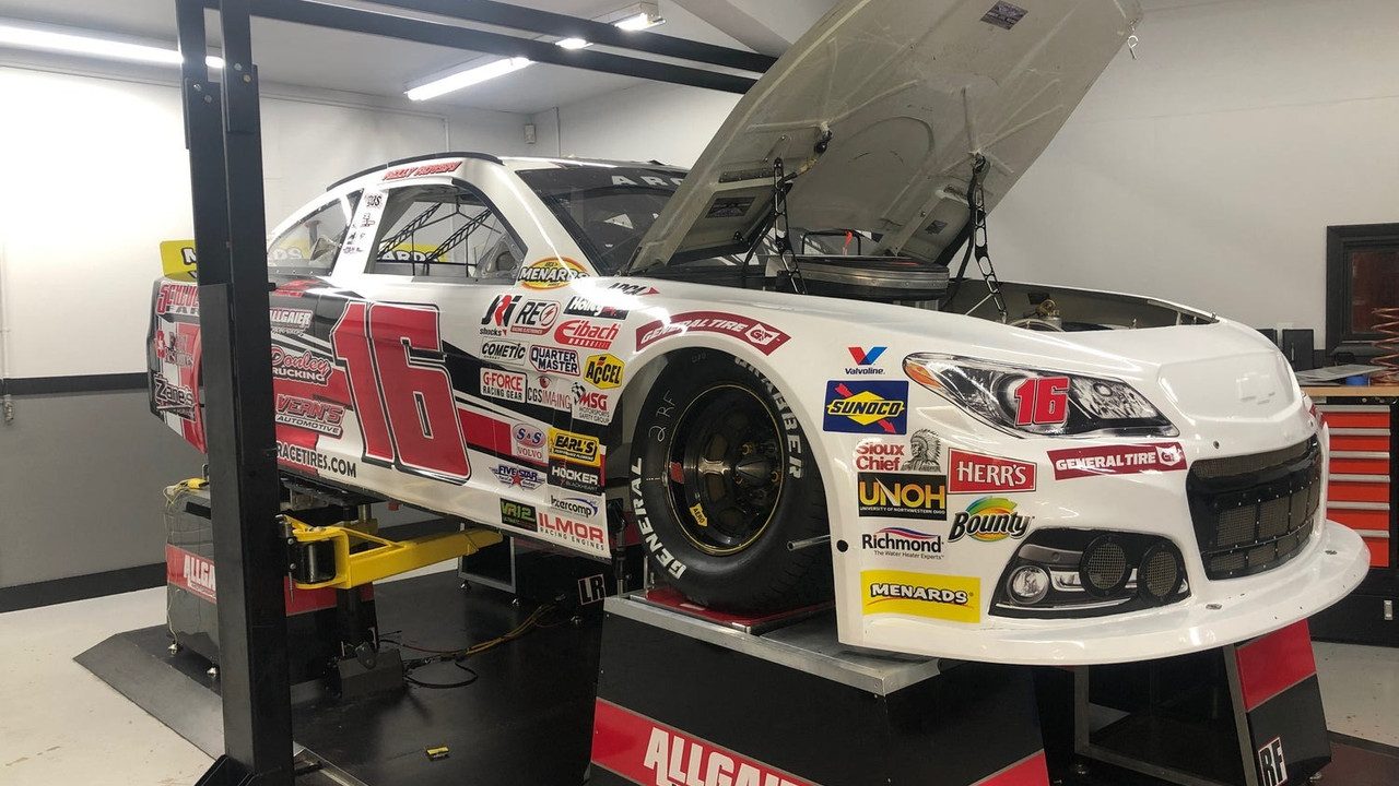 Close-up of Allgaier Racing tire with bold branding, highlighting BigCommerce design, development, and ecommerce strategy.