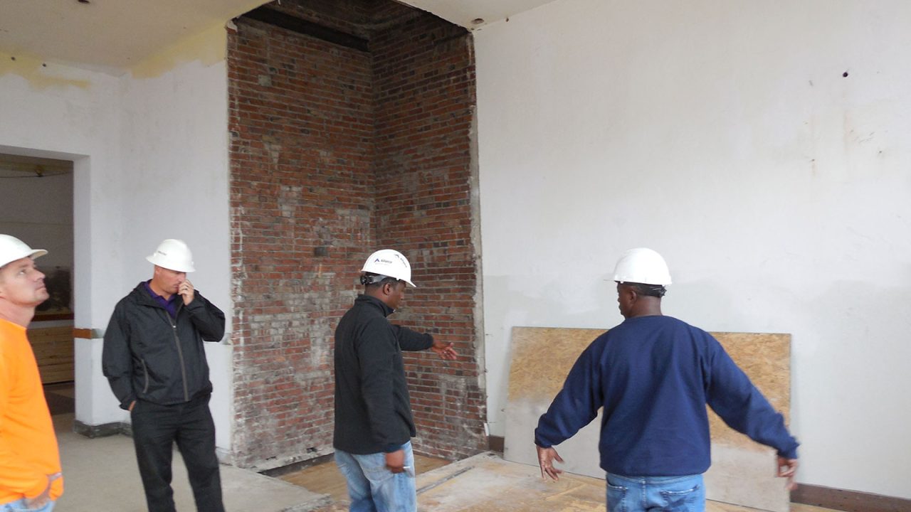 On-site consultation with Alliance Certified Restoration, a Blayzer web development partner in St. Louis.