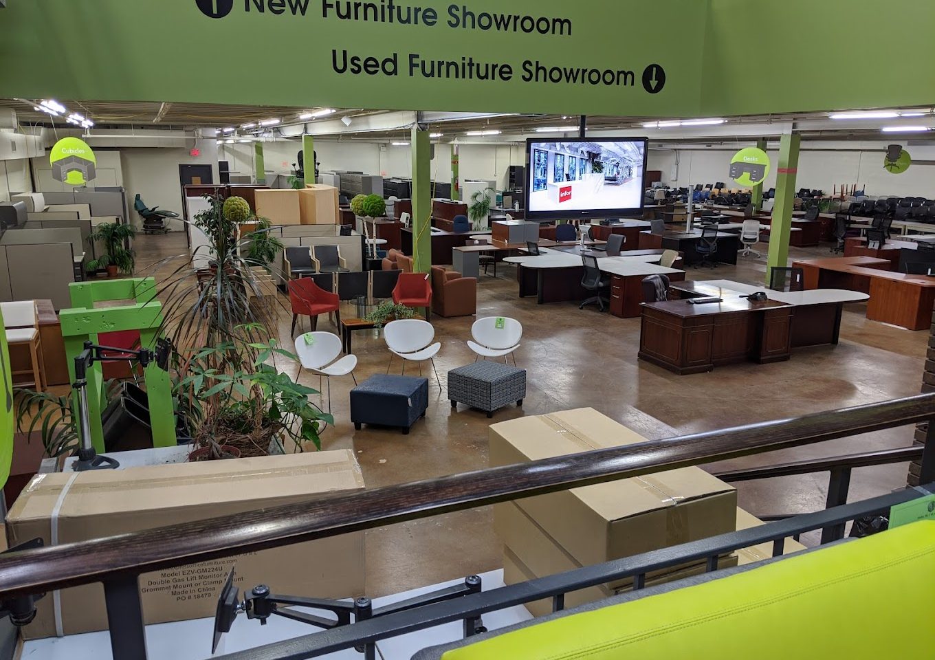 interior of warehouse fixtures