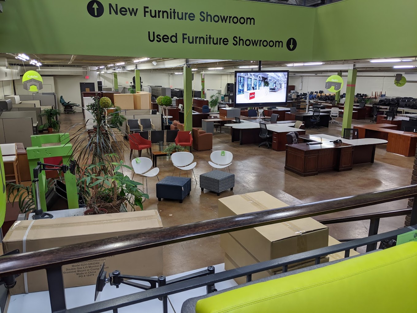 interior of warehouse fixtures