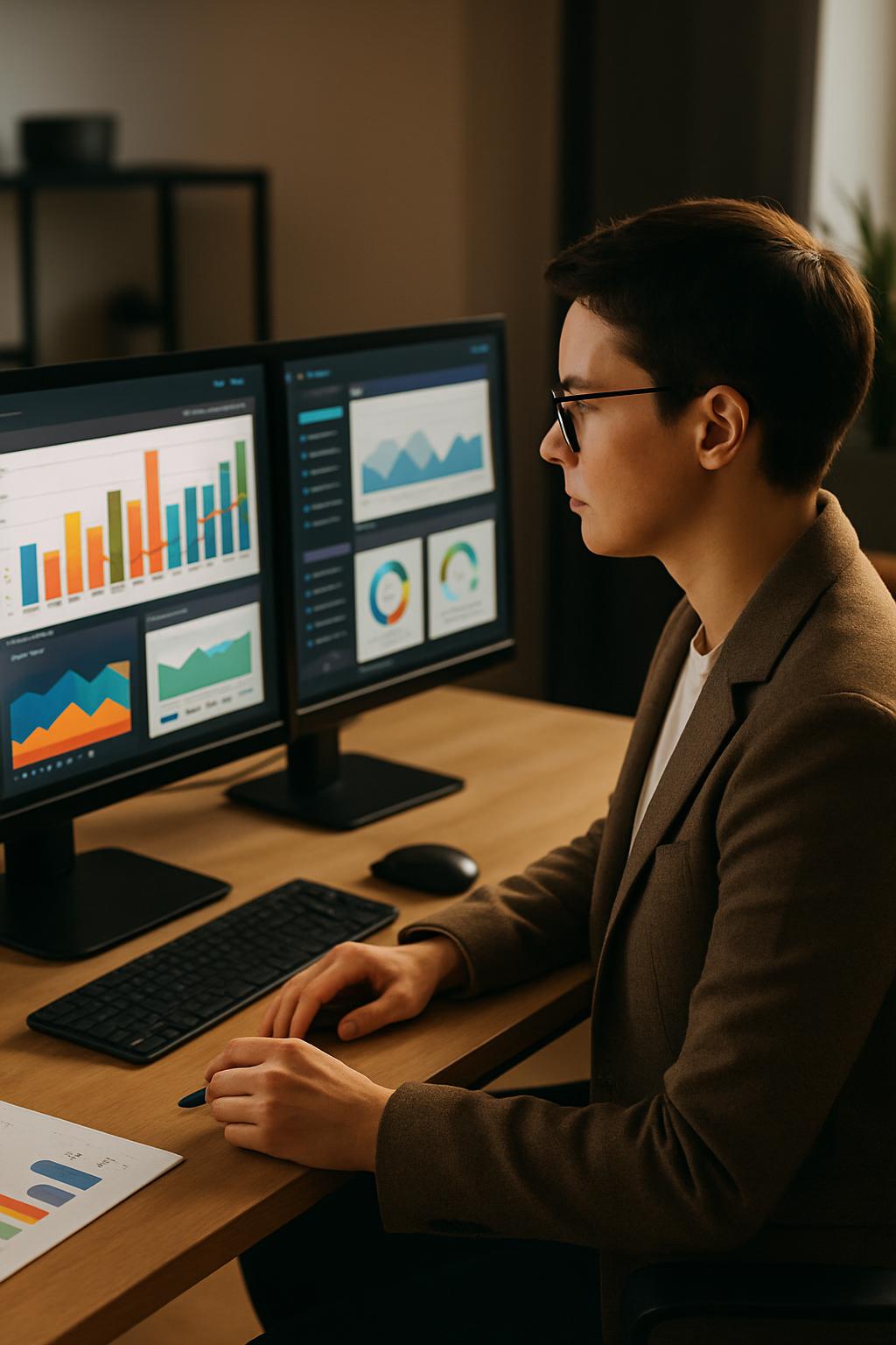 Digital marketing strategist managing paid advertising campaigns across multiple platform dashboards