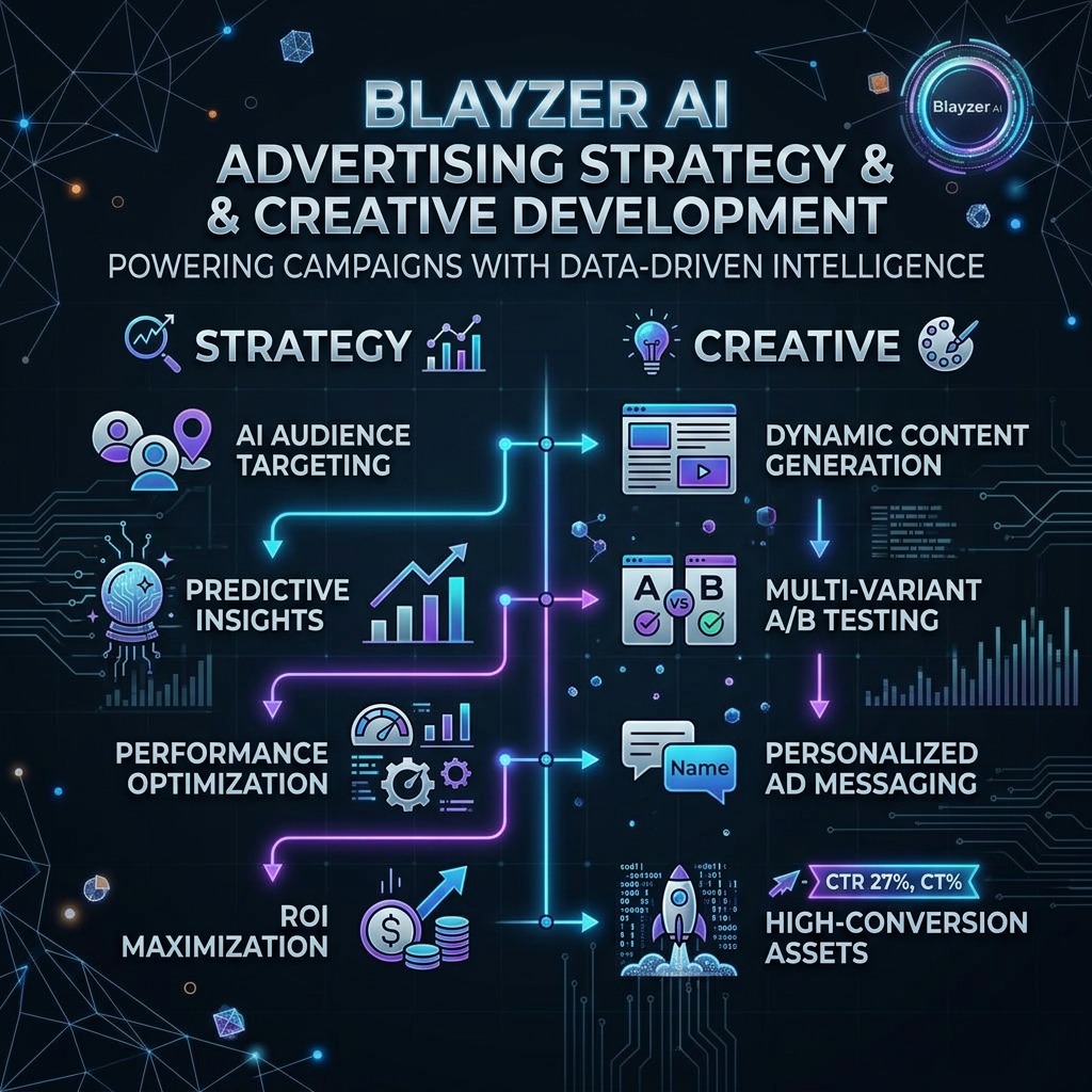 Blayzer AI advertising strategy and creative development
